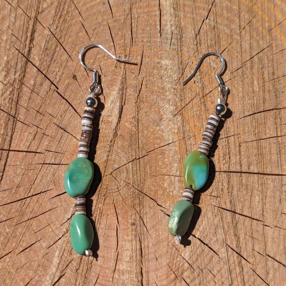 Navajo Turquoise Bead Necklace Earring Set Handmade‎ Native American Jewelry*** - Picture 12 of 12